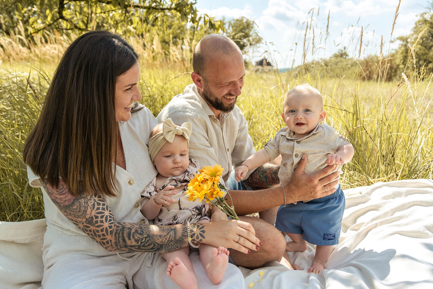Familienfoto Outdoor
